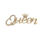 Rhinestone Queen Crown Brooch Alloy Pin Silver Gold for Clothing Accessories