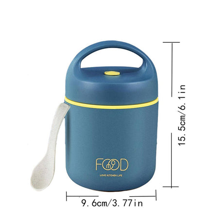 460ml Insulated Lunch Box Soup Container Portable Small Food Storage Box Bucket