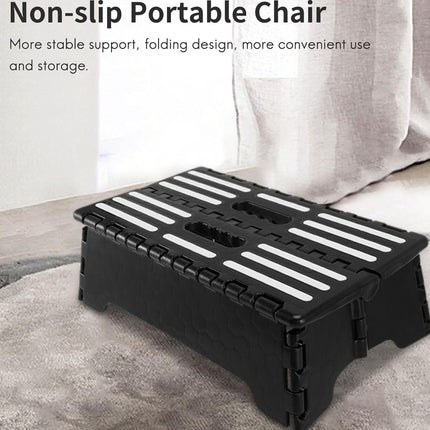 Portable Anti Slip Folding Step Stool Half Step Ladder for Elderly Seniors Use
