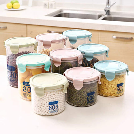 9-Piece Set Food Storage Sealed Lid Container Kitchen Canister Set Organiser