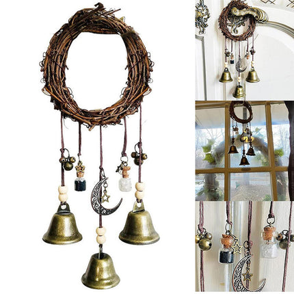 Wall Hanging Bohemian Door Handle Decoration Witch Bells for Home Festival Decor