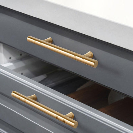 6 Sizes Cabinet Door Handle Wardrobe Drawer Pull Simple Gold Furniture Hardware