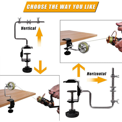 Fishing Line Winder Spooler Reel Spooling Station Portable Tackle Tool System