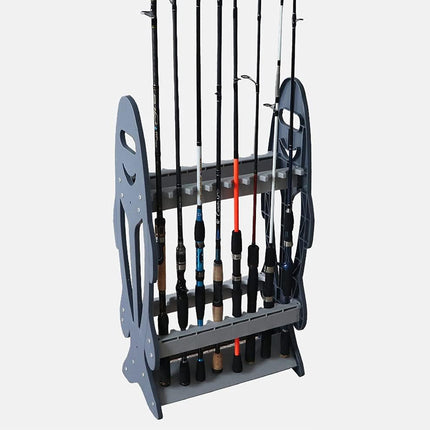 Fishing Rod Display Rack Stand Holder Net Rod Support Storage Organizer for Gear