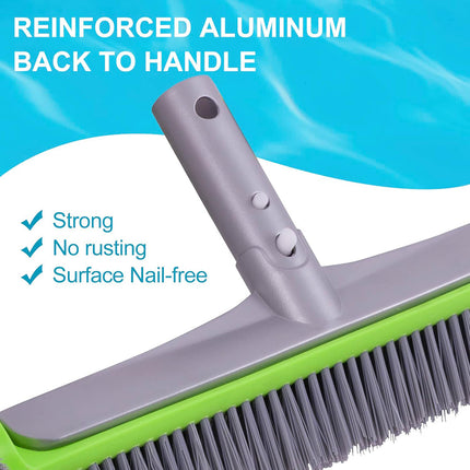 Swimming Pool Cleaning Brush Corner Scrub Brush Pool Wall Floor Cleaner Tool