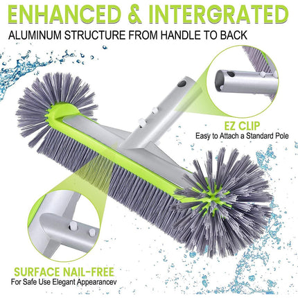 Swimming Pool Cleaning Brush Corner Scrub Brush Pool Wall Floor Cleaner Tool
