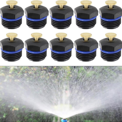 10PCS 1/2inch Misting Nozzles Atomizing Sprinkler Heads for Irrigation and Cooling