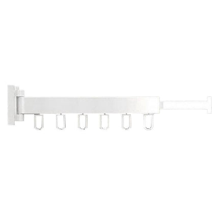 Wall Mounted Folding Drying Rack Telescopic Clothes Hanger Balcony Indoor Rod