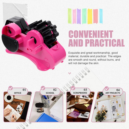 Multifunctional Desk Tape Dispenser for Office Home Craft Durable Easy to Use