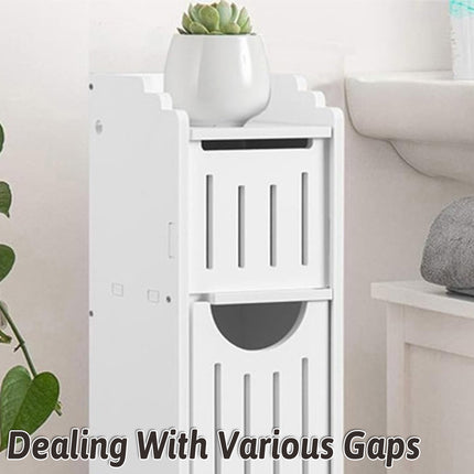 Bathroom Gap Shelf Multi-layer Storage Cabinet Toilet Organizer Restroom Rack