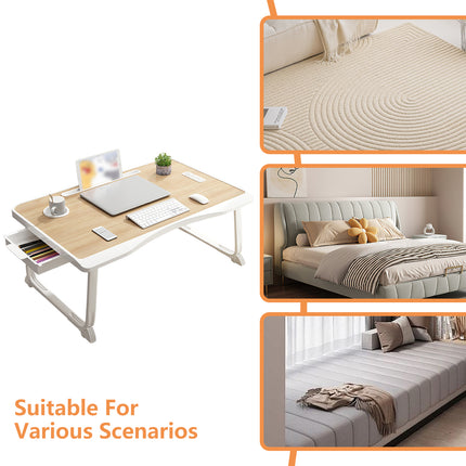 Folding Bed Desk Small Computer Table Student Dorm Study Desk Bedroom Floor