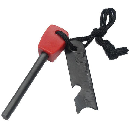 Magnesium Flint Rod Stone Fire Starter Lighter Emergency Survival Camping Hiking - Aimall