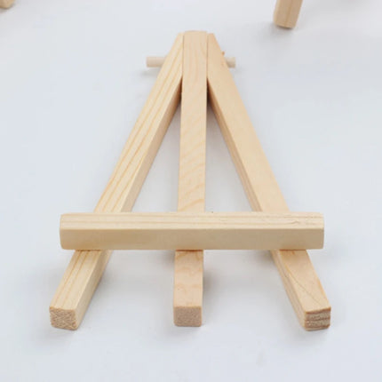 Mini Painting Easel Set DIY Art Kit with Small Canvas Frame Brush and Drawing Board