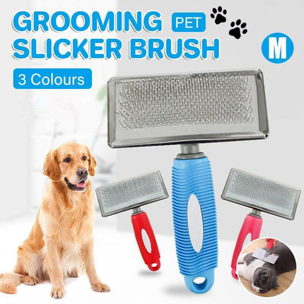 M Size Hair Shedding Grooming Trimmer Comb Brush Slicker Undercoat Rake for Dog Cat
