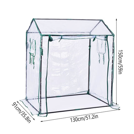 Plant Greenhouse Cover Clear Gardening Shelter Rainproof Tent Flower Shed House