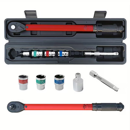 1/2 inch Click Torque Wrench Set 6pcs 20-230Nm 72 Tooth Reversible Socket