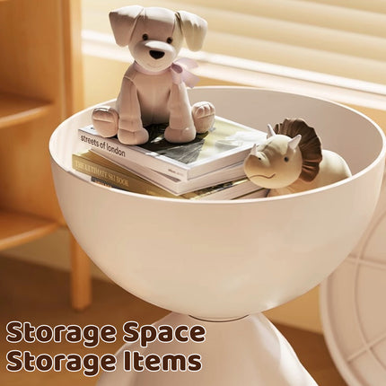 Plastic Bedside Table Sofa End Table Storage Rack Movable Coffee Table Mini Bear