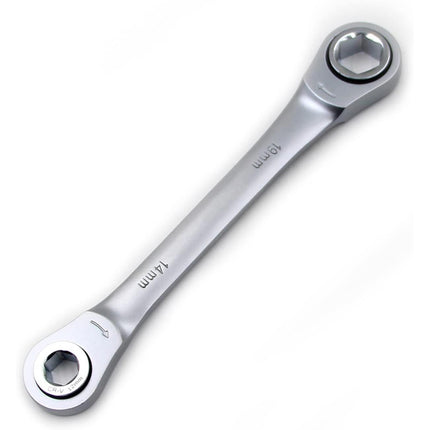 Ratchet Wrench Socket Set 6pcs Dual Ring 72 Tooth Chrome Vanadium Bike Car