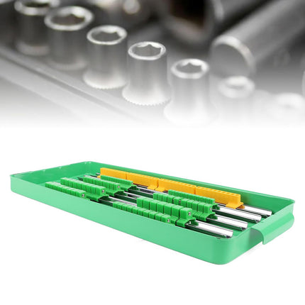 Socket Organizer Tray Adjustable Rail Tool Holder For Socket Bit Storage
