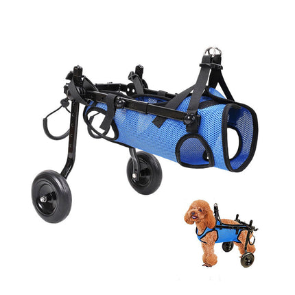 Pet Wheelchair Mobility Cart for Elderly Disabled Dog Walking Assistance Fixed