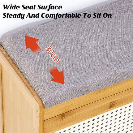 Shoe Cabinet and Seat Integrated Entrance Shoe Changing Stool Storage Organizer