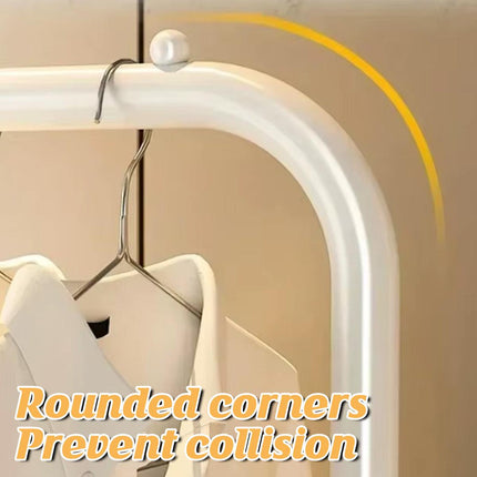 Multipurpose Clothing Rack with Wheels Rolling Wardrobe Organizer for Clothes