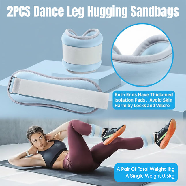 2PCS Dance Training Leg Hanging Sandbags For Fitness Running Jogging Exercise