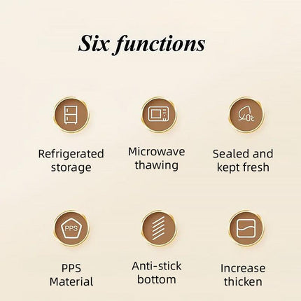 3/4 Layer Large Capacity Dumpling Box Sealed Fresh Wonton Storage Container