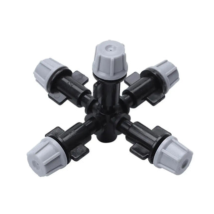 20PCS Anti-Drip Misting Nozzle Water Spray Drip Hanging Atomizing Nozzle Fog Cross