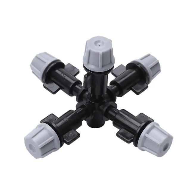20PCS Anti-Drip Misting Nozzle Water Spray Drip Hanging Atomizing Nozzle Fog Cross