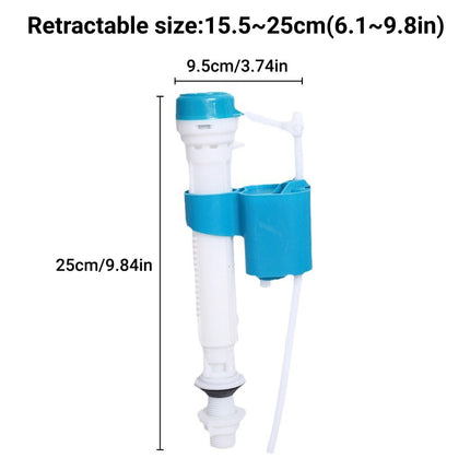 2pcs Shank Toilet Inlet Valve Float Ball Flow Inlet Toilet Cistern Valve Replace