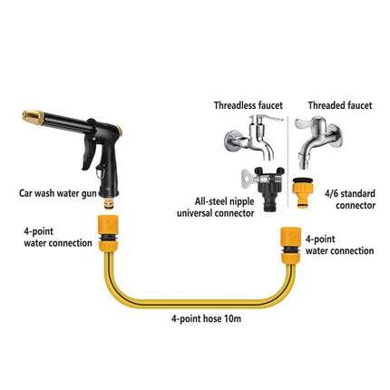 Household Car Wash Water Gun Garden Cleaning Spray Nozzle for Car and Flower Watering