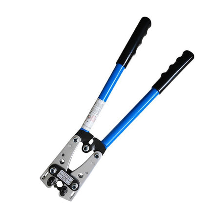 Heavy Duty Cable Lug Crimping Tool Wire Terminal Crimper 360 Rotating Dies