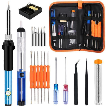15IN1 Soldering Iron Kit 60W Electric Welding Tool Adjustable Temperature VIC - Aimall