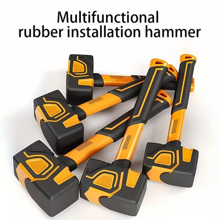 Heavy Duty Rubber Mallet 28cm Non Slip Handle Multi Purpose Hammer Tool