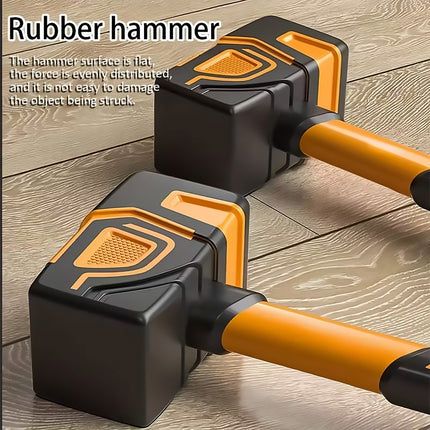 Heavy Duty Rubber Mallet 28cm Non Slip Handle Multi Purpose Hammer Tool