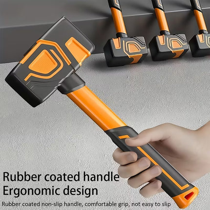 Heavy Duty Rubber Mallet 28cm Non Slip Handle Multi Purpose Hammer Tool