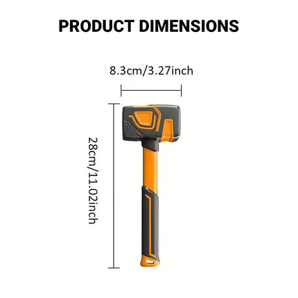 Heavy Duty Rubber Mallet 28cm Non Slip Handle Multi Purpose Hammer Tool