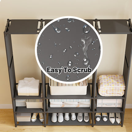 Home Simple Freestanding Multi-Functional Coat Rack Easy Assembly Durable