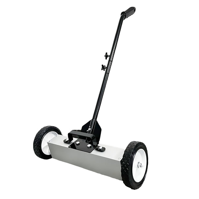 Push Magnetic Floor Sweeper Telescoping Handle Workshop Nail Debris Pickup