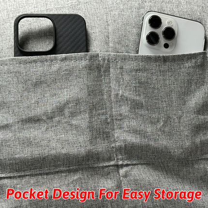 Large Bean Bag Chair Sofa Cover in Grey with Durable Fabric 120×100cm