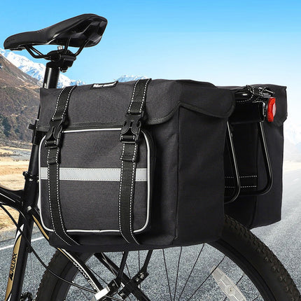 Mountain Bike Rear Rack Bag Large Capacity Bicycle Saddle Pack Waterproof Use