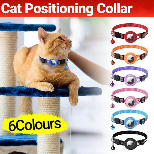 For Apple AirTag Cat Dog Collar Reflective Pet Collar Case Air Tag GPS Anti-lost - Aimall