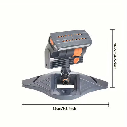 16 Nozzle Oscillating Lawn Sprinkler Adjustable Garden Yard Watering System