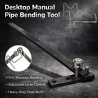 Manual Metal Bending Tool Desktop Rebar Wire Rod Hanger Bender Heavy Duty Steel