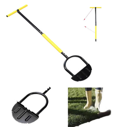 Manual Lawn Edger Half Moon Serrated Blade Garden Grass Edging Trimmer Tool
