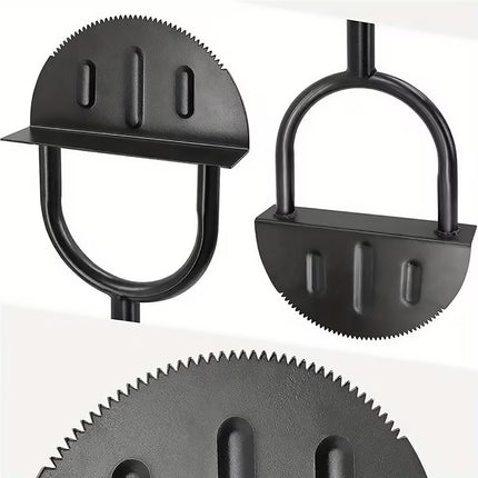 Manual Lawn Edger Half Moon Serrated Blade Garden Grass Edging Trimmer Tool