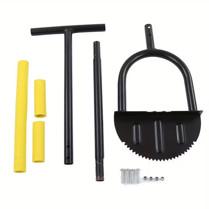Manual Lawn Edger Half Moon Serrated Blade Garden Grass Edging Trimmer Tool