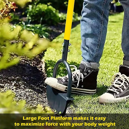 Manual Lawn Edger Half Moon Serrated Blade Garden Grass Edging Trimmer Tool