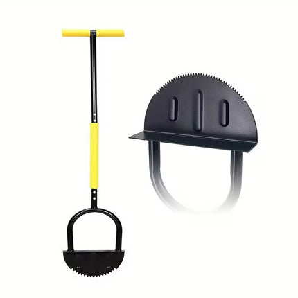 Manual Lawn Edger Half Moon Serrated Blade Garden Grass Edging Trimmer Tool